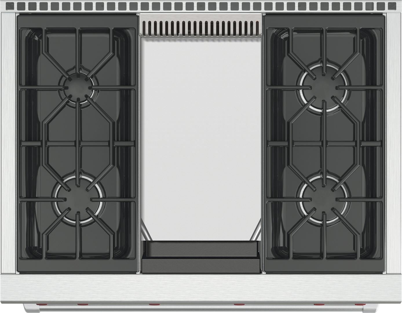 Wolf GR364GLP 36 Inch Freestanding Pro-Style Gas Range Stainless
