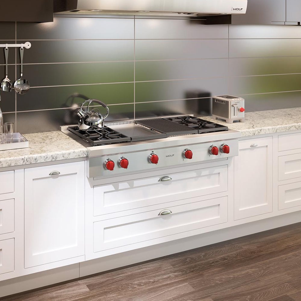 Wolf SRT484CG 48 Inch Pro-Style Gas Rangetop Stainless Steel