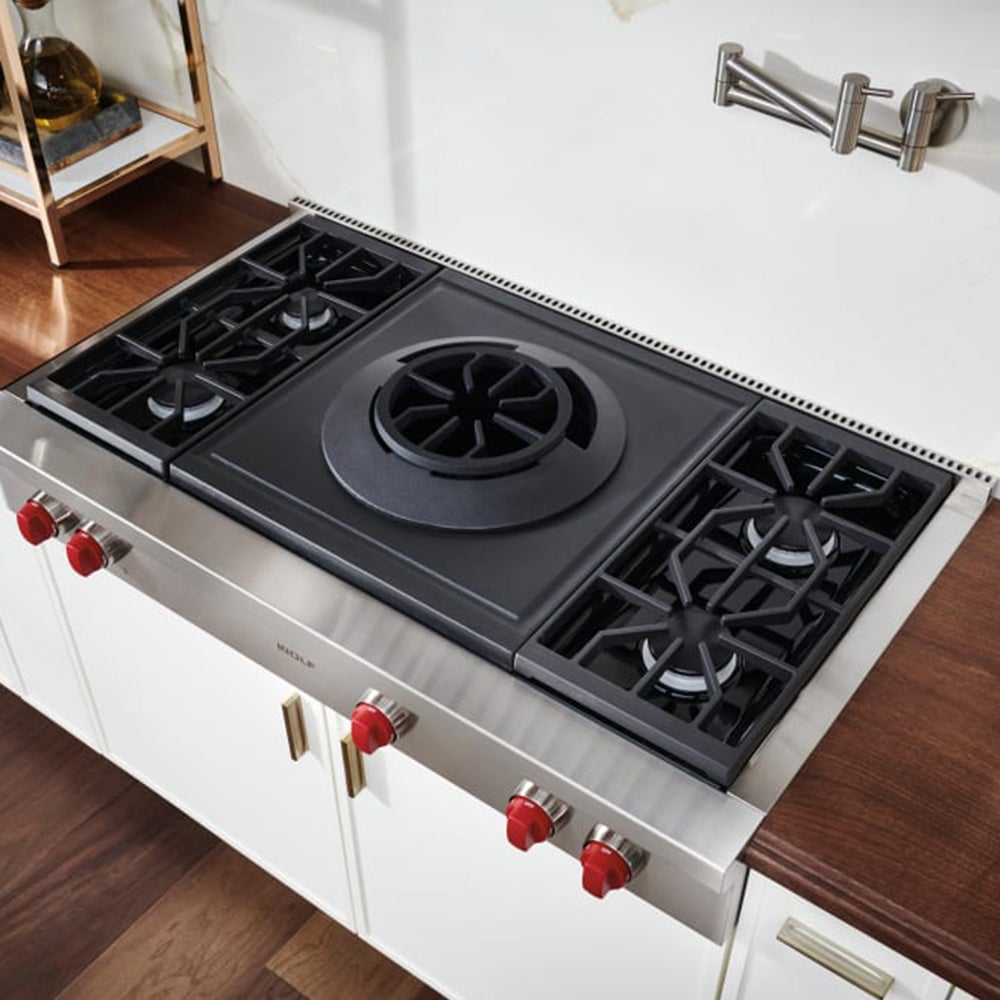 Wolf SRT484W 48 Inch Pro-Style Gas Rangetop Stainless Steel