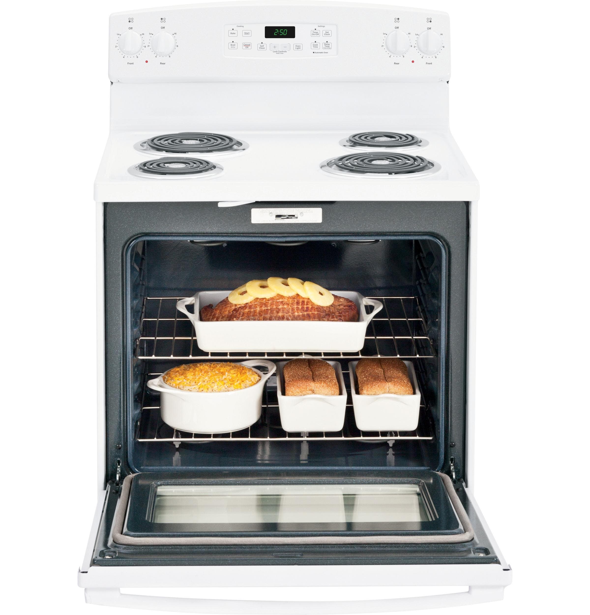 GE JB250DFWW White