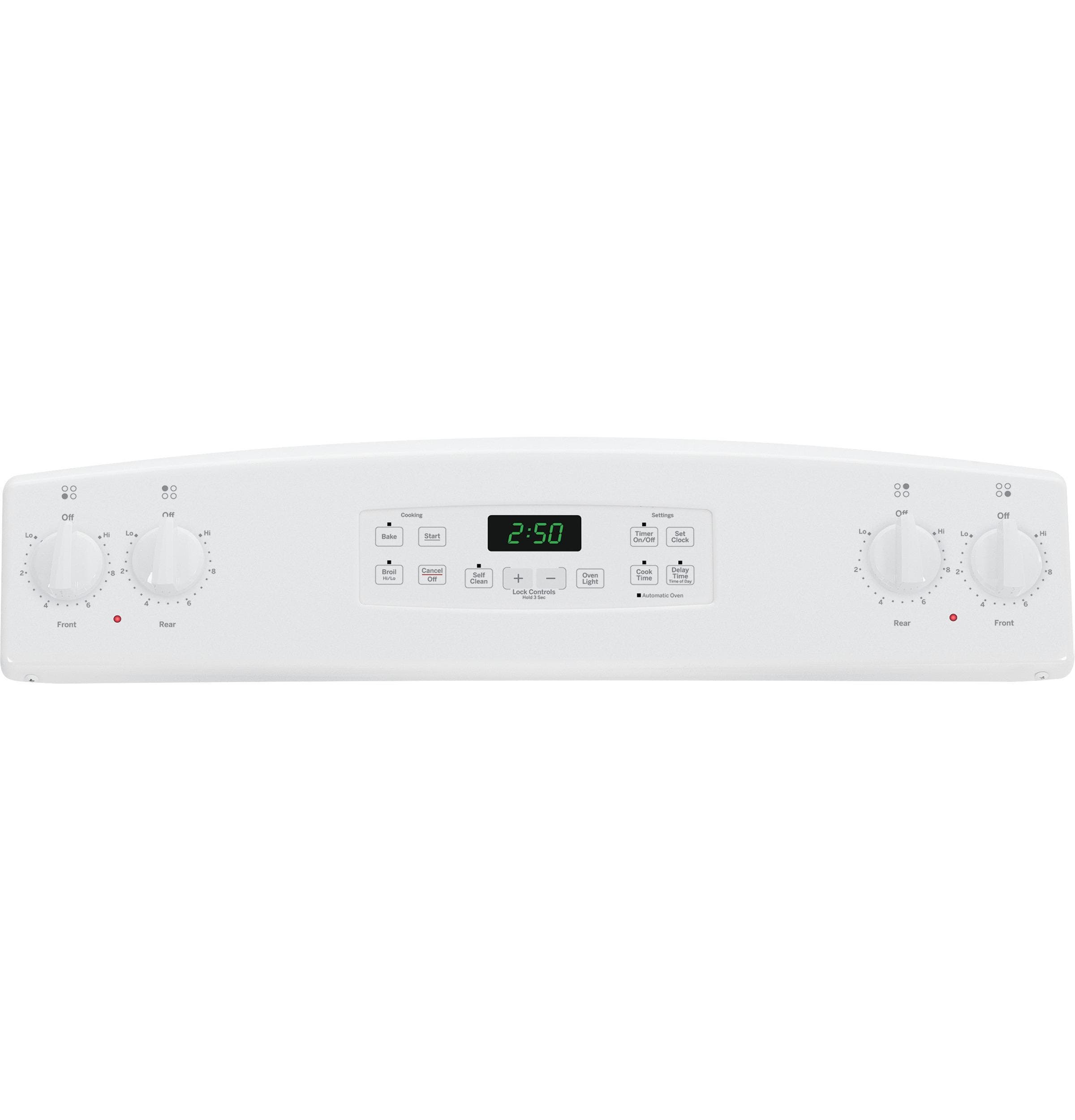 GE JB250DFWW White