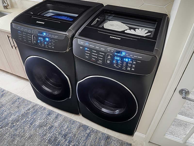 Samsung DVE55M9600V Fingerprint Resistant Black Stainless Steel