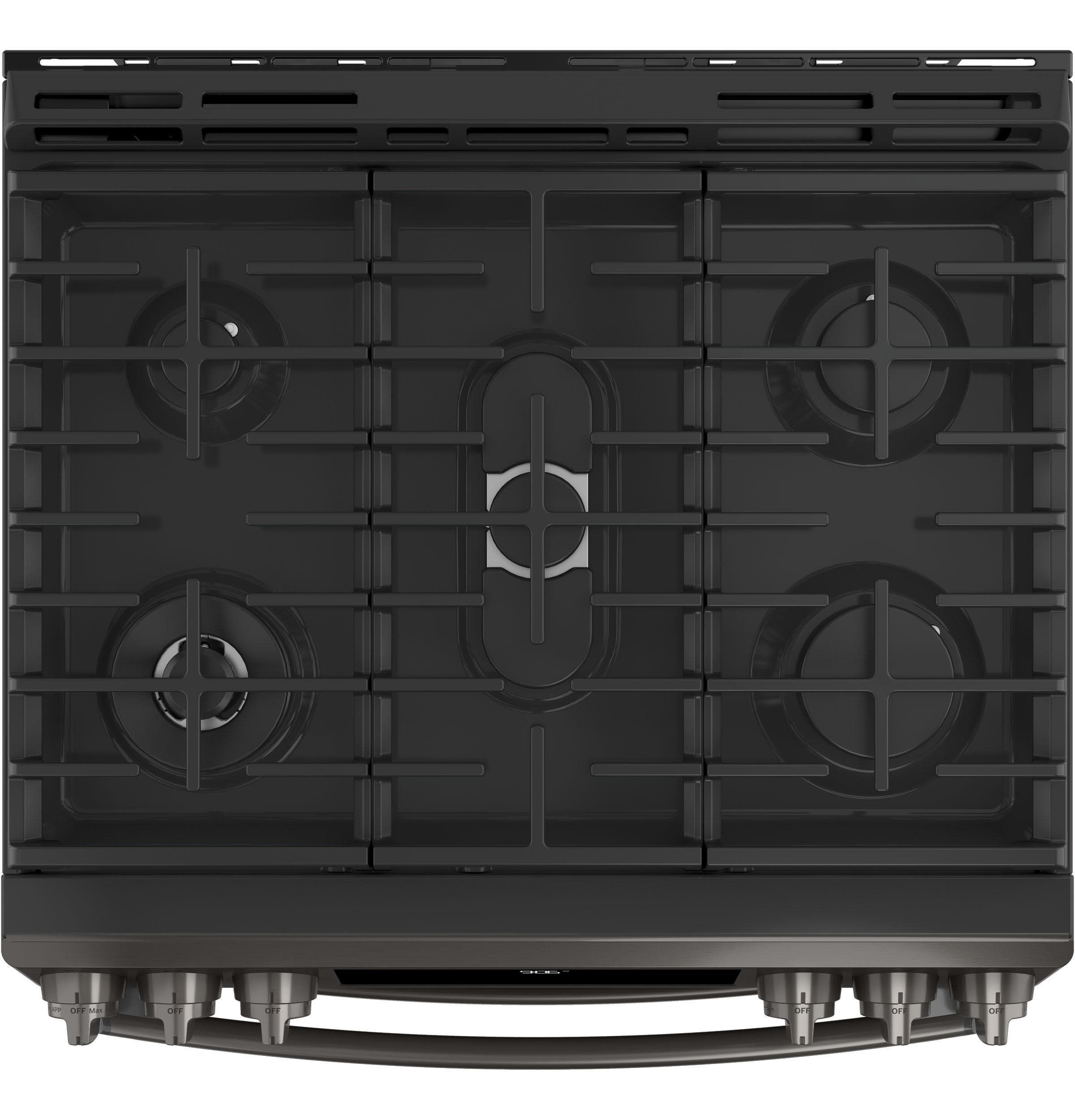 GE PGS960BELTS Black Stainless