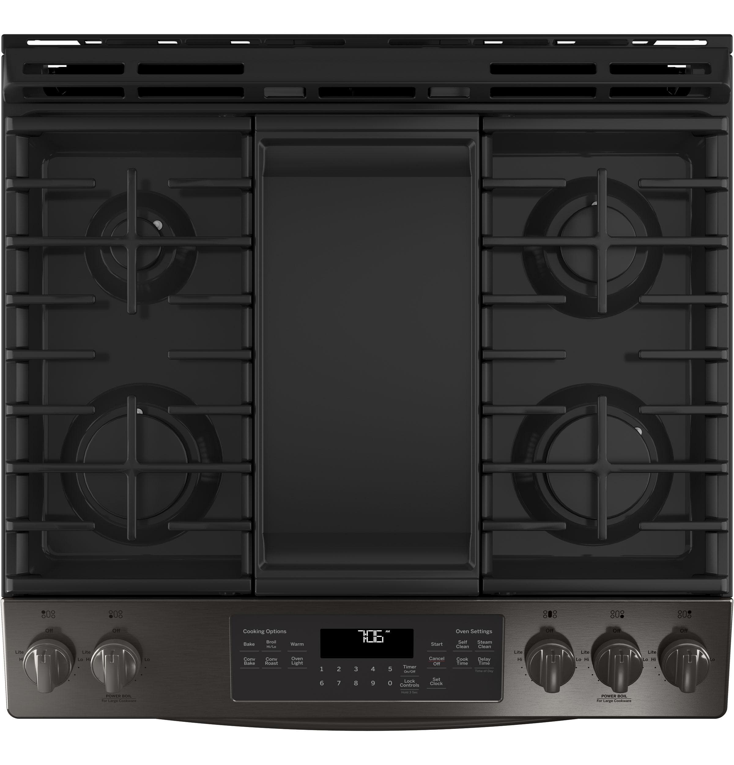 GE JGS760BELTS Black Stainless