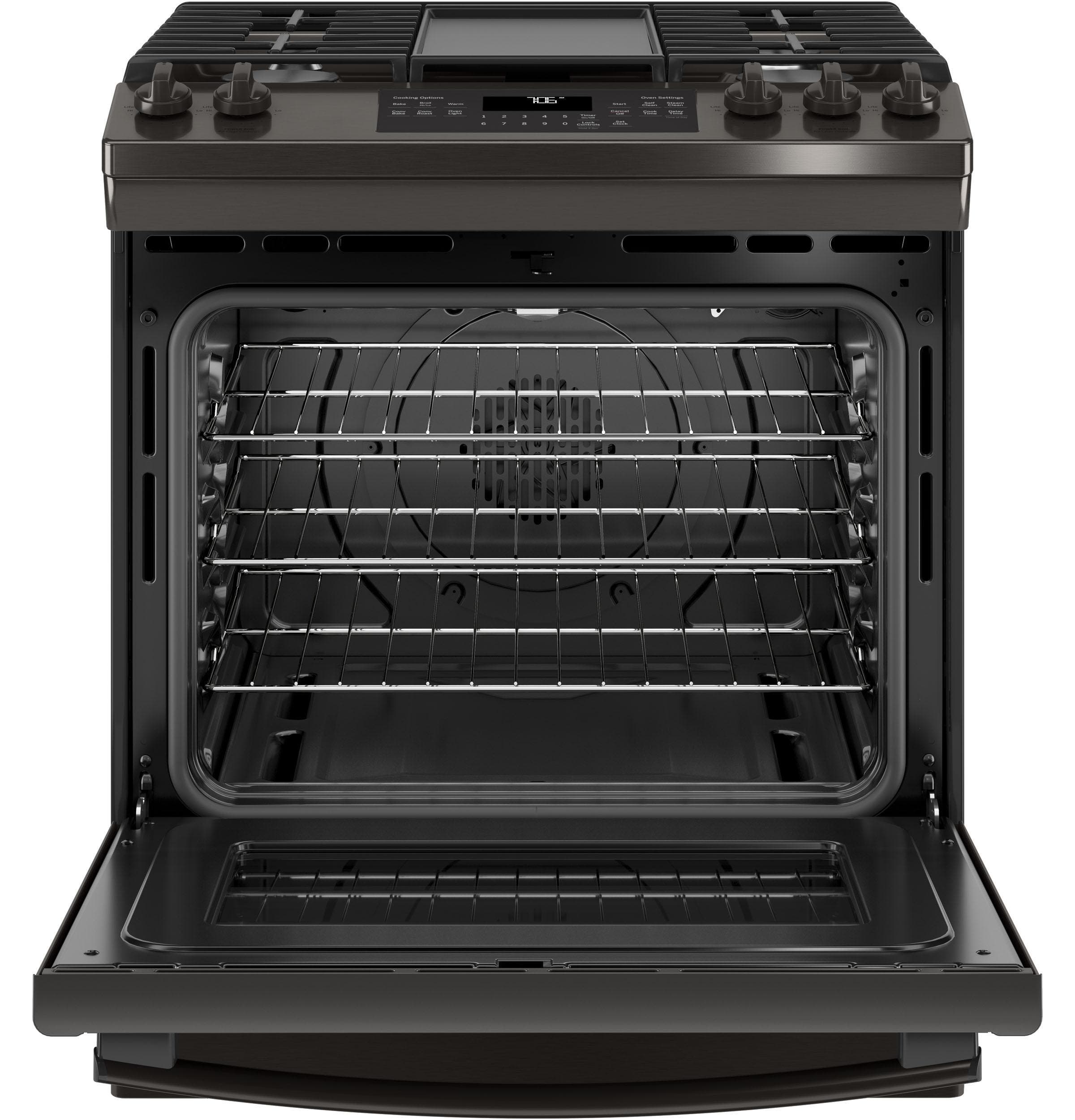 GE JGS760BELTS Black Stainless