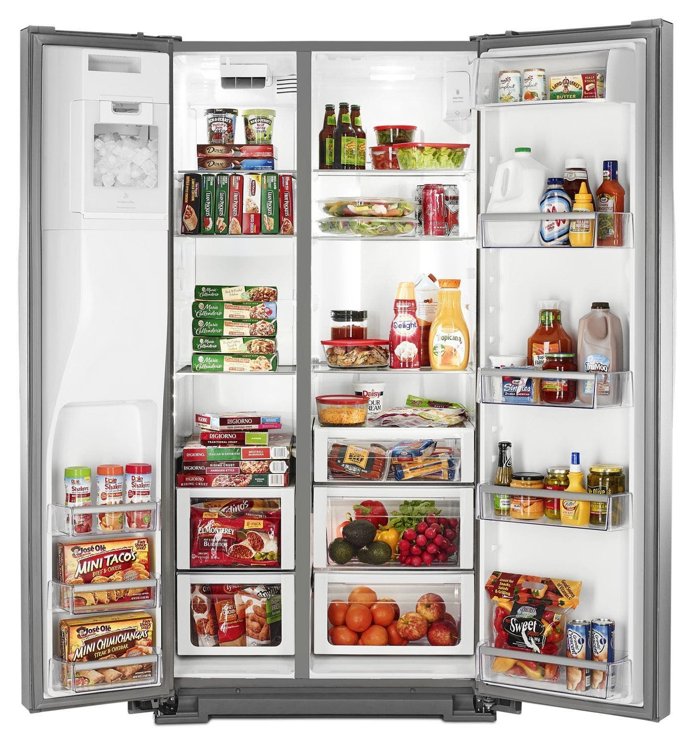 Whirlpool WRS970CIDM Monochromatic Stainless Steel