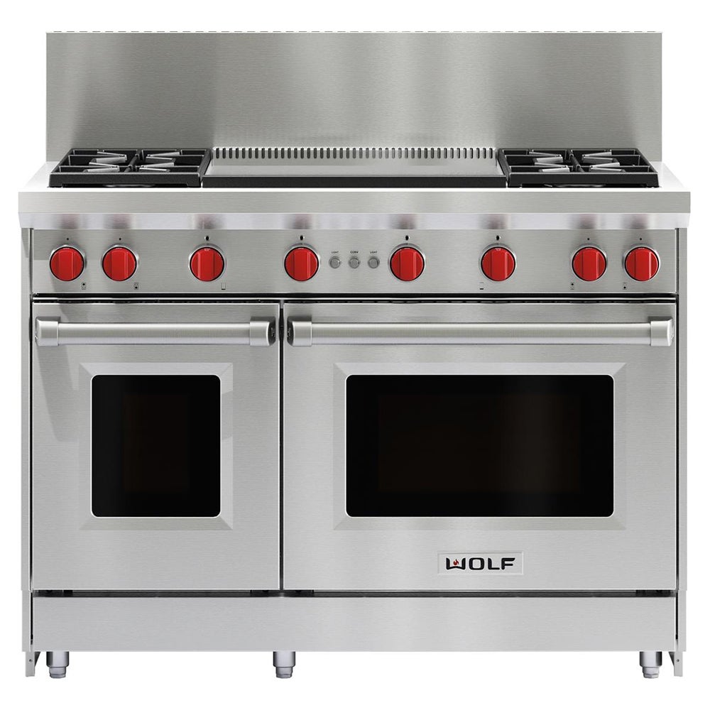 Wolf GR484DG 48 Inch Pro-Style Gas Range Stainless Steel