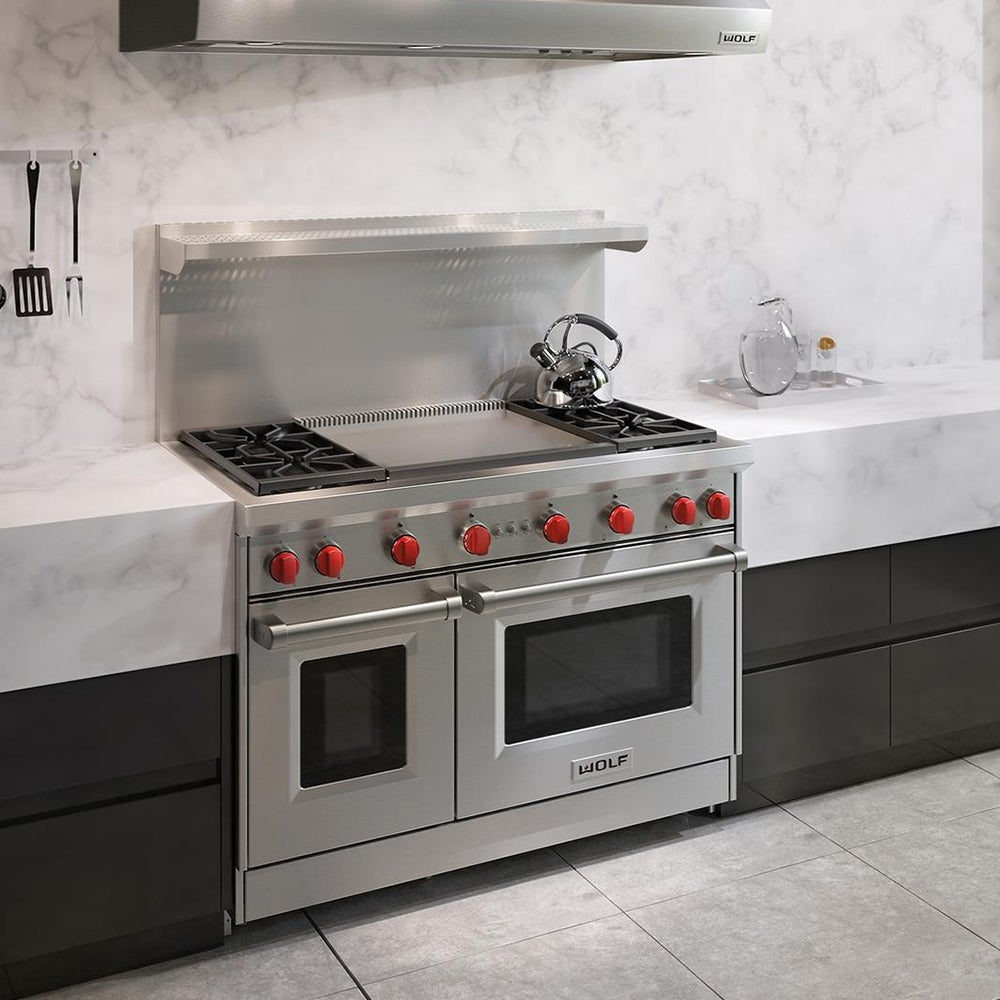 Wolf GR484DG 48 Inch Pro-Style Gas Range Stainless Steel