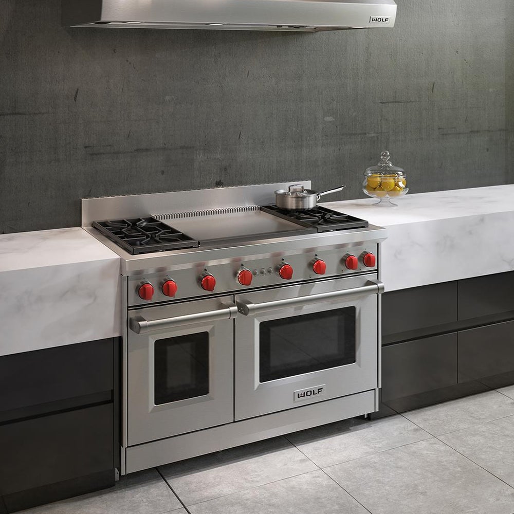 Wolf GR484DG 48 Inch Pro-Style Gas Range Stainless Steel