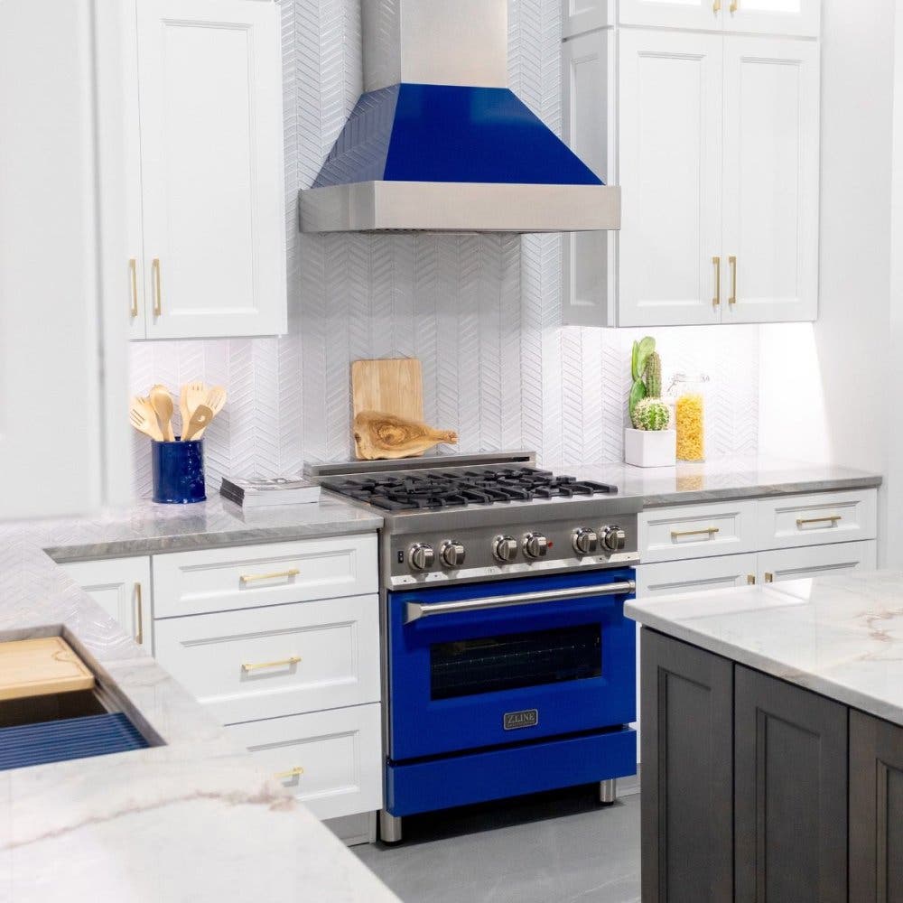 Zline 8654BG42 Blue Gloss, 42 Inch