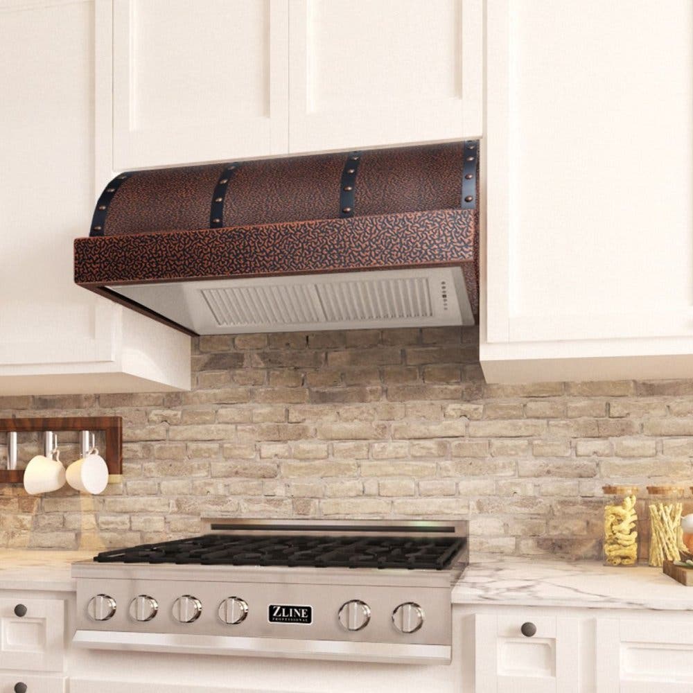 Zline 436EXBBB36 Mild Steel/Embossed Copper, 36 Inch