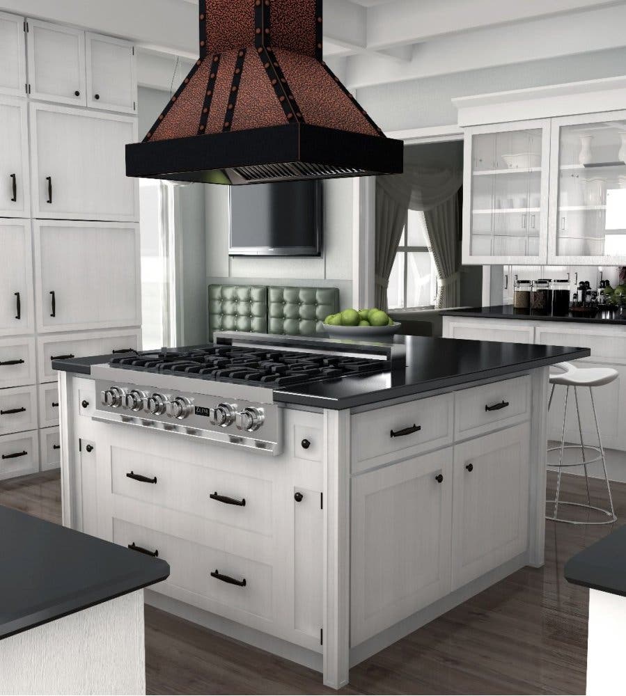 Zline 655IEBBBB36 Embossed Copper/Oil-Rubbed Bronze, 1200 CFM
