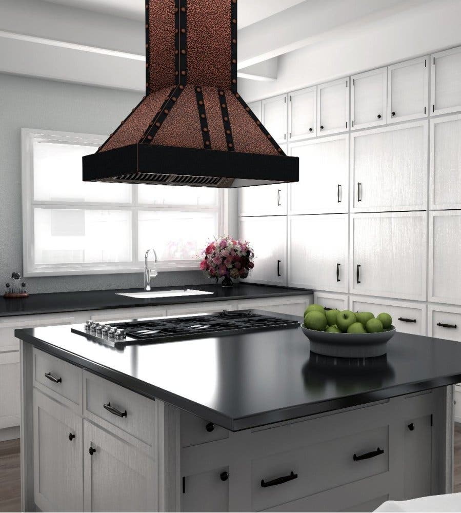 Zline 655IEBBBB36 Embossed Copper/Oil-Rubbed Bronze, 1200 CFM