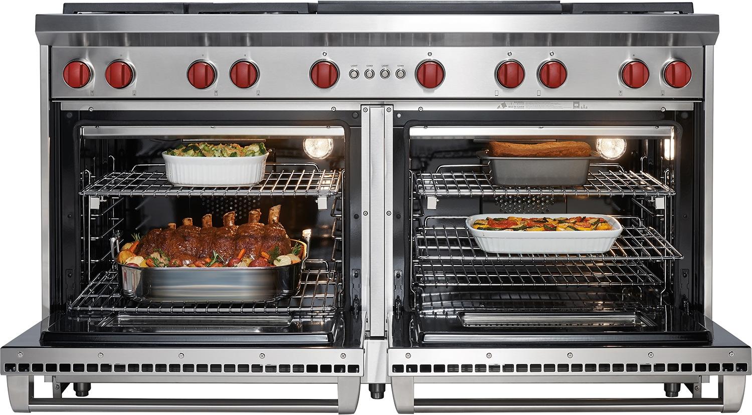 Wolf GR606DG 60 Inch Pro-Style Gas Range Stainless Steel