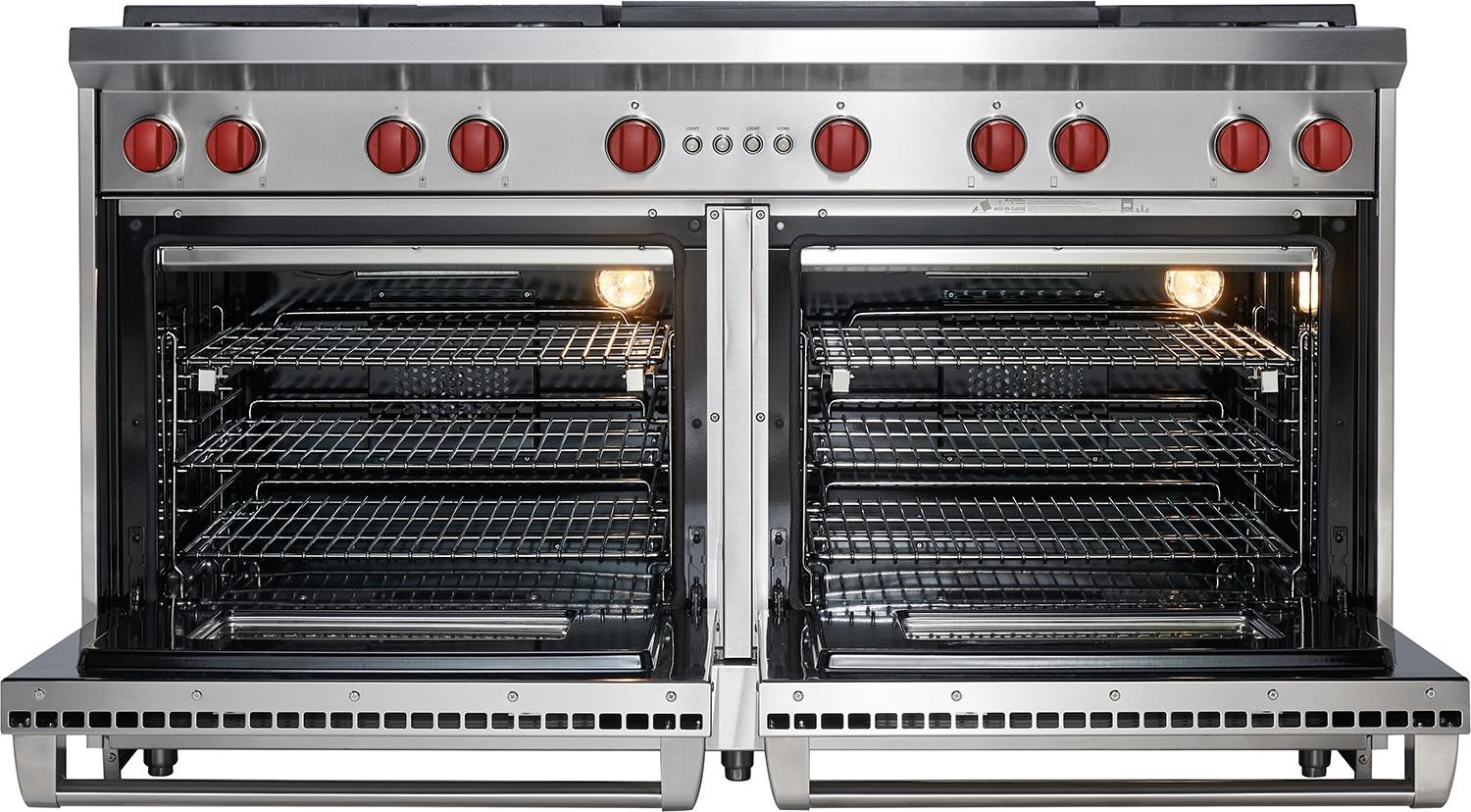 Wolf GR606DG 60 Inch Pro-Style Gas Range Stainless Steel