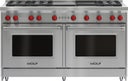 60 Inch Freestanding Gas Range with 6 Burners, Infrared Charbroiler and Infrared Griddle