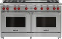 60 Inch Gas Range with 6 Sealed Burners, Griddle