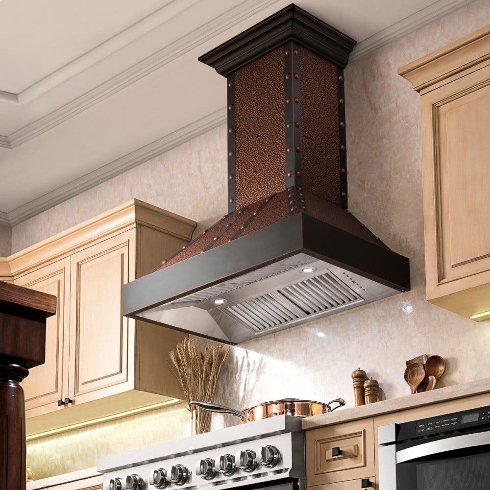 Zline 655EBBBB30 Mild Steel/Baked Copper, 30 Inch, 400 CFM