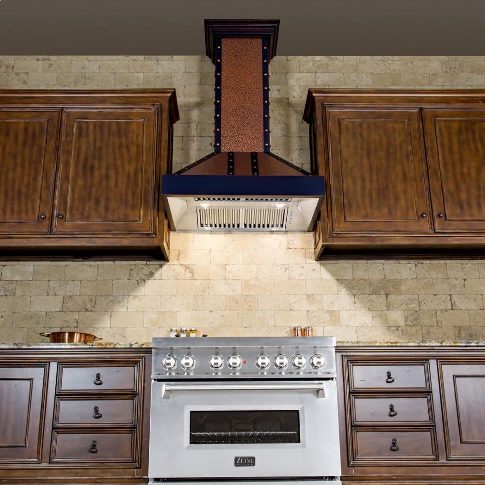 Zline 655EBBBB30 Mild Steel/Baked Copper, 30 Inch, 400 CFM