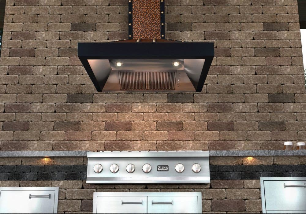 Zline 655EBBBB30 Mild Steel/Baked Copper, 30 Inch, 400 CFM