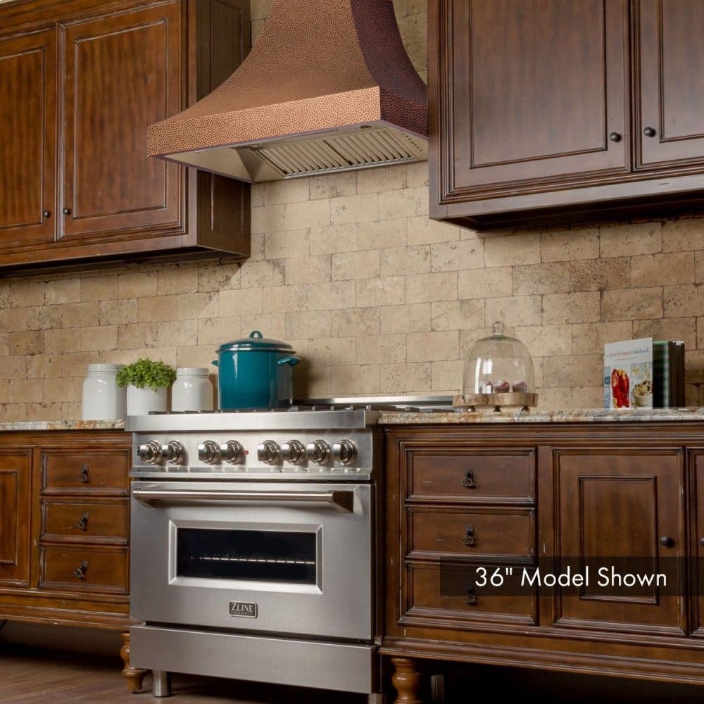 Zline 8632H42 Hand Hammered Copper, 42 Inch, 1200 CFM