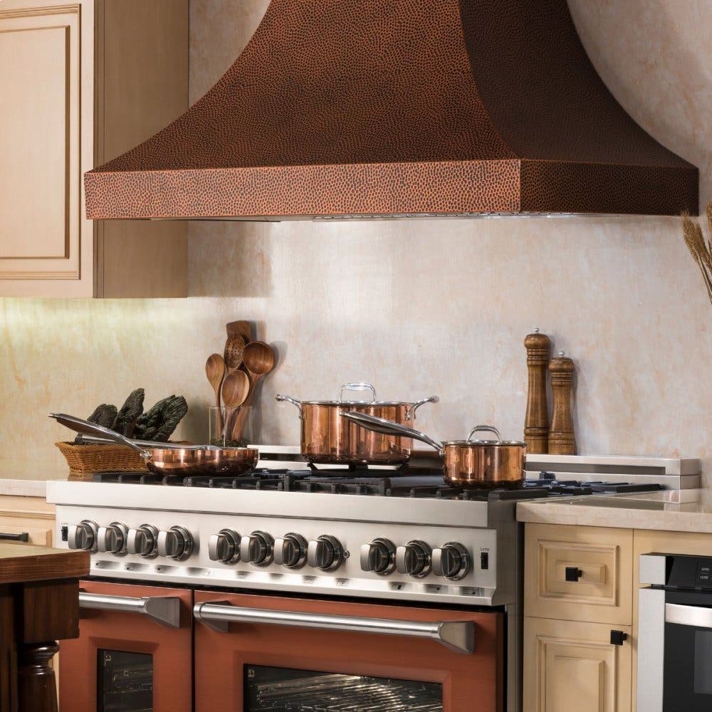 Zline 8632H42 Hand Hammered Copper, 42 Inch, 1200 CFM