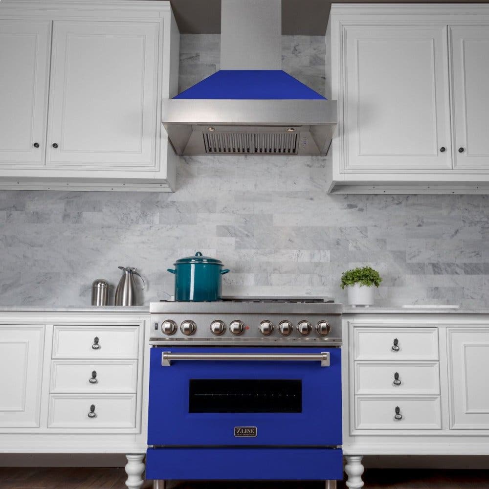 Zline 8654BM36 Blue Matte, 36 Inch