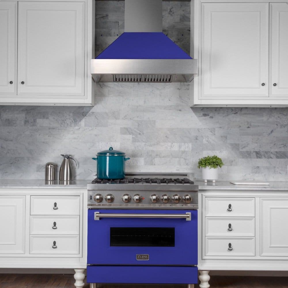 Zline 8654BM36 Blue Matte, 36 Inch