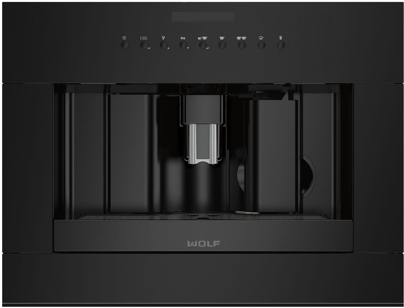 Wolf EC24B 24 Inch Built-In Coffee System Black Glass | Plesser's