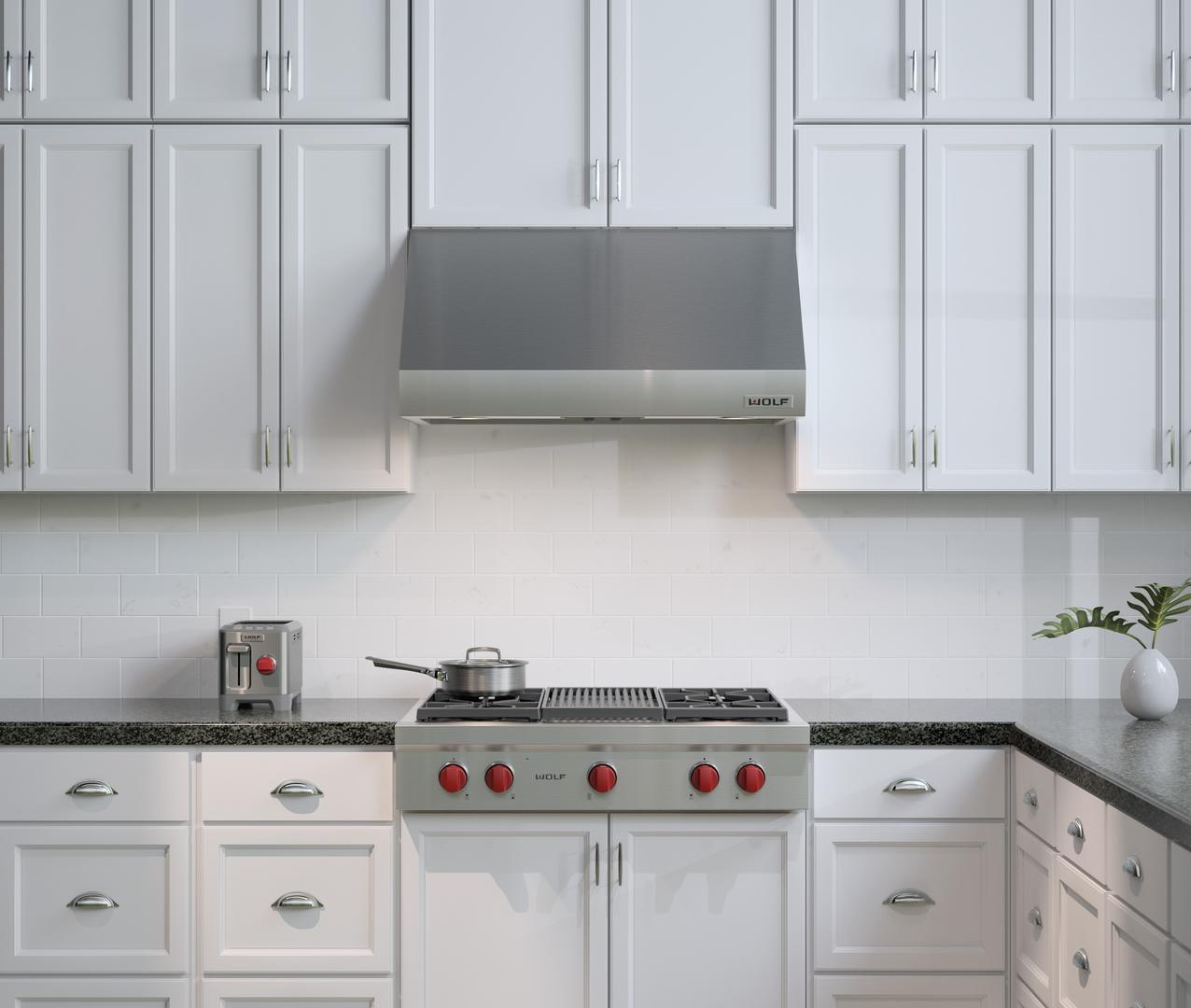 Wolf PW362418 Pro-Style Wall Mount Canopy Hood | Plesser's Appliances