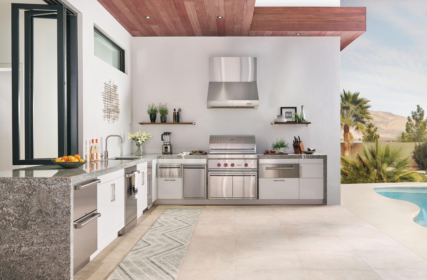 Wolf PW363318O Outdoor Pro Wall Hood | Plesser's Appliances