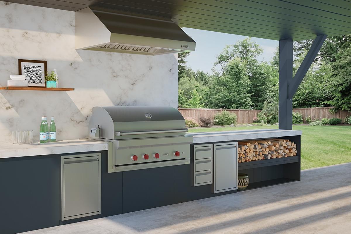 Wolf PW483318O Outdoor Pro Wall Hood | Plesser's Appliances