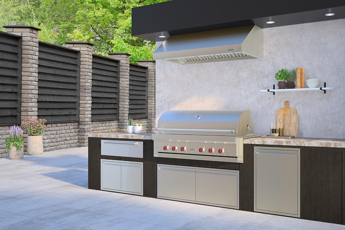 Wolf PW603318O Outdoor Pro Wall Hood | Plesser's Appliances