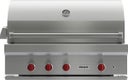 42 Inch Outdoor Gas Grill with Two 25000 BTU Burners, 16000 BTU Infrared Rotisserie
