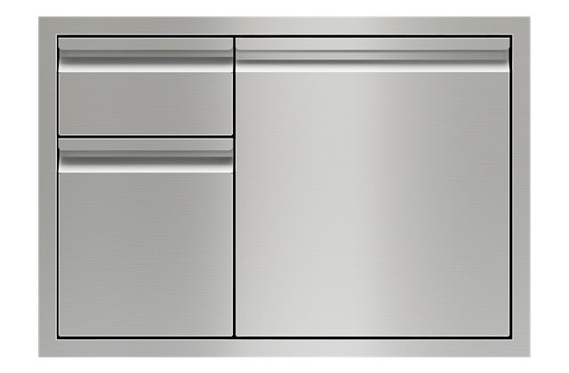 Wolf 827607 30 Inch Combination Double Drawers and Door Storage