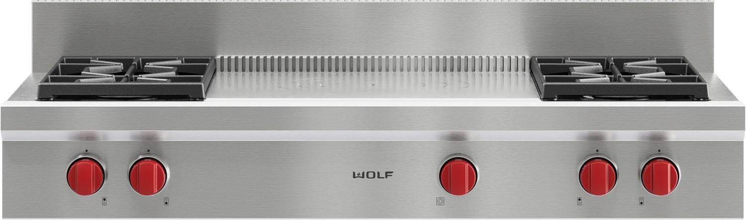 Wolf SRT484F Stainless Steel, Natural Gas