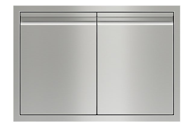 Wolf 827600 30 Inch Double Access Doors: Stainless Stainless Steel