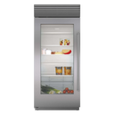 36 Inch Classic Refrigerator Column with Glass Door