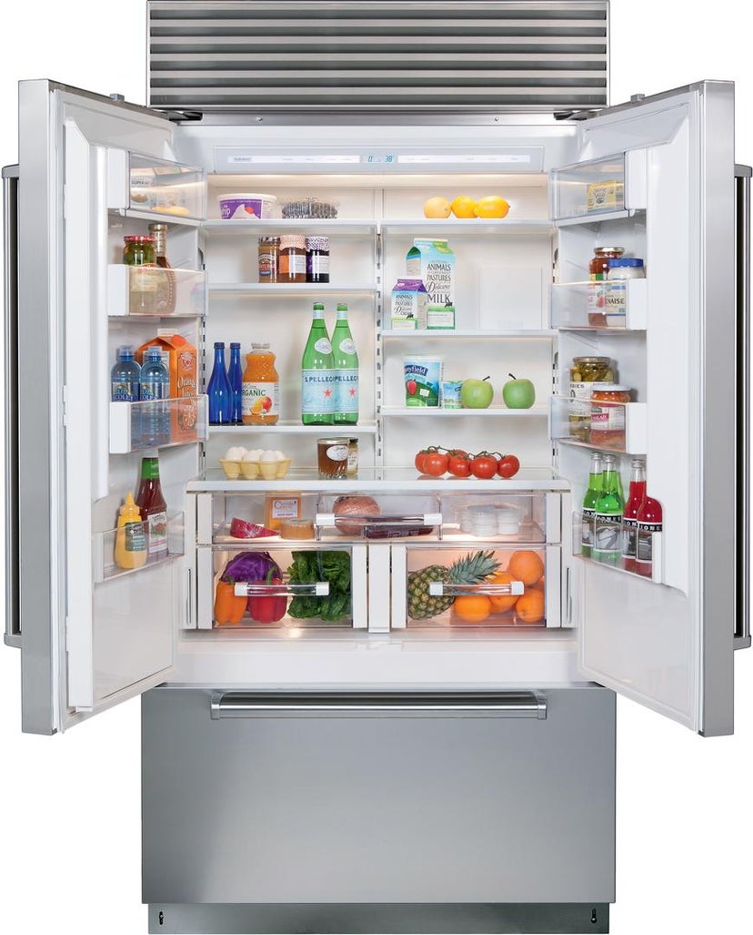 Sub Zero BI42UFDO 42 Inch Built In French Door Smart Refrigerator wi...