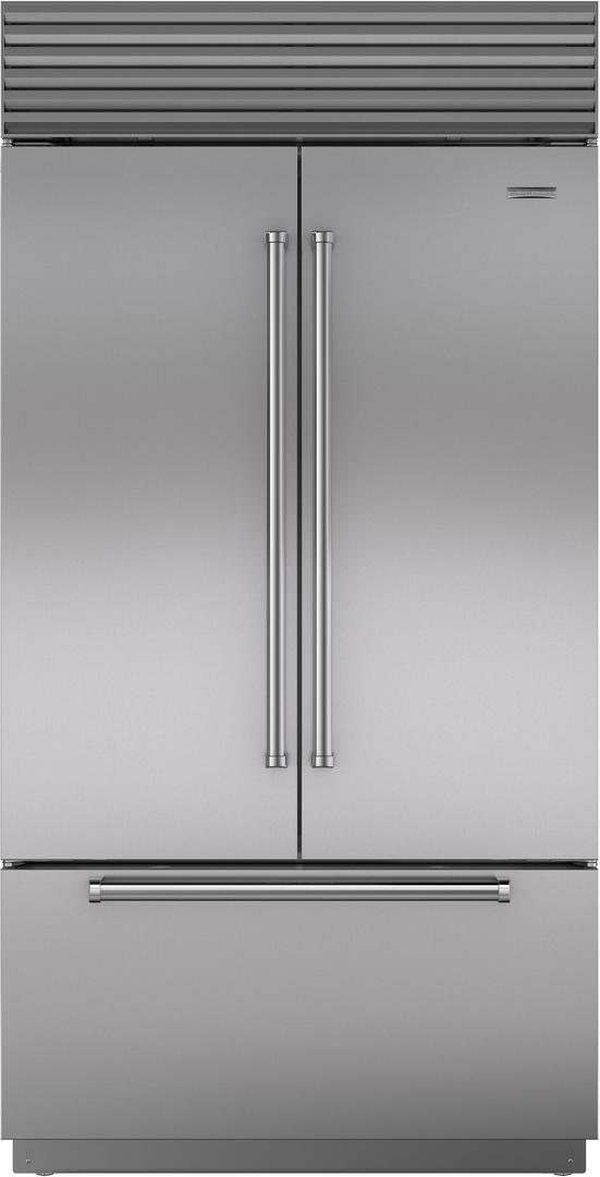 Sub Zero BI42UFDIDSPH 42 Inch Built In French Door Smart Refrigerator with 24.7 cu. ft. Capacity