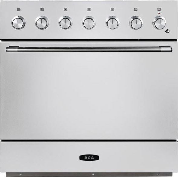 AGA AMC36INWHT 36 Inch Freestanding Electric Induction Range with...