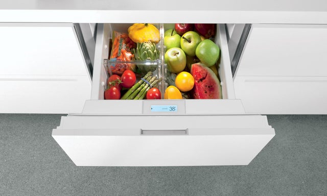 Sub Zero ID24R 24 Inch Integrated Double Drawer Smart Refrigerato...