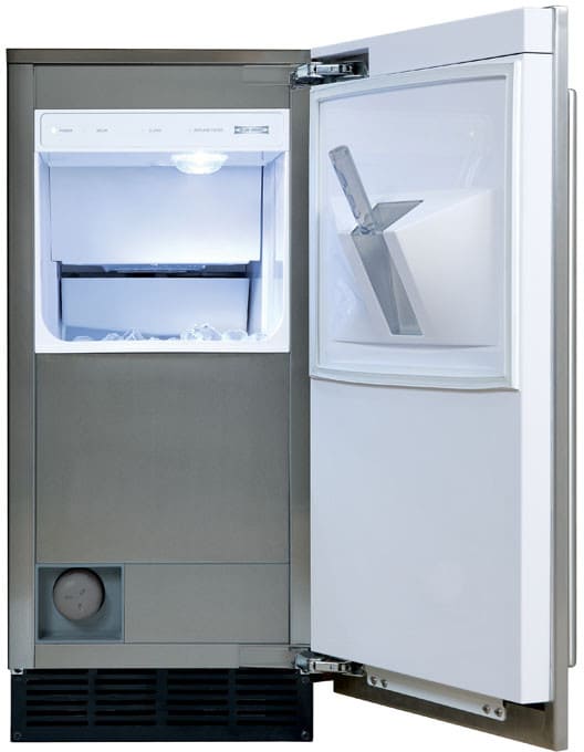 Sub Zero UC15IO 15 Inch Built-in Outdoor Ice Machine with 25 lbs. ...