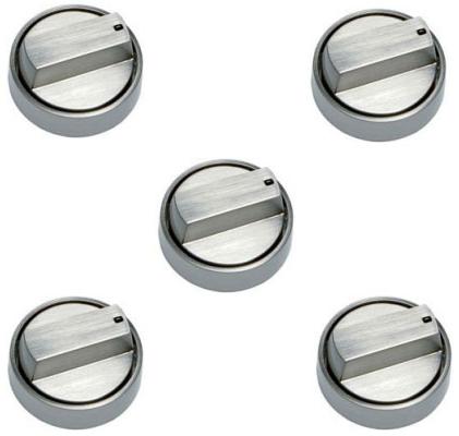 Wolf 9056363 36 Inch CG Gas Cooktop Knobs N/C: Stainless Stainless