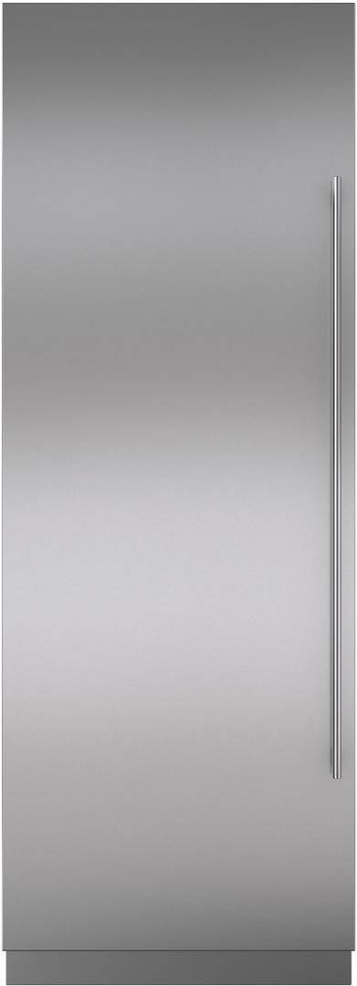 30 Inch Integrated Column Door Panel with Tubular Handle - Left Hinge