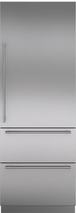 30 Inch Integrated Tall Door Panel with Tubular Handle - Right Hinge