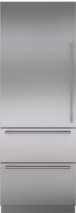 30 Inch Integrated Tall Door Panel with Tubular Handle - Left Hinge
