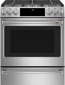 30 Inch Slide-In Gas Smart Range with 6 Sealed Burners, 5.6 Cu. Ft. Oven Capacity, Storage Drawer, Continuous Grates, Self-Clean, Steam Clean Option, Chef Connect, 21K Triple Ring Burner, Enhanced Shabbos Mode Capable, CSA, and ADA Compliant