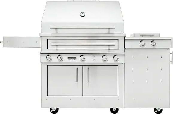 K750 Freestanding Hybrid Fire Grill with Side Burner