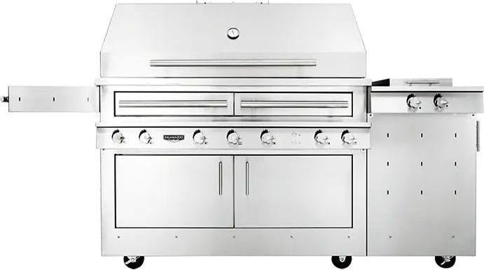 K750 Freestanding Hybrid Fire Grill with Side Burner